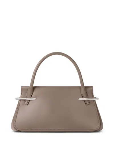 Givenchy Mini Pinch Leather Bag In Brown