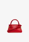 Givenchy Mini Pinch Leather Top Handle Bag In Red
