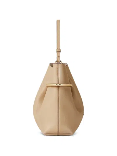 Givenchy Mini Pinch Me Leather Bucket Bag In Brown