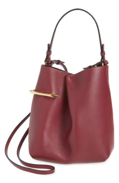 Givenchy Mini Pinch Me Leather Tote In Burgundy