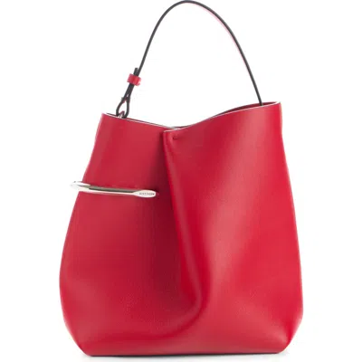 Givenchy Mini Pinch Me Leather Tote In Red