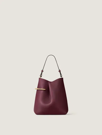 Givenchy Pinch Me Pouch In Nappa Leather In Purple
