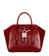 Givenchy Mini Python Skin Antigona Lock Top-handle Bag