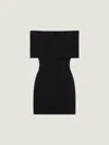 Givenchy Ribbed-knit Wool And Alpaca-blend Minidress In Black