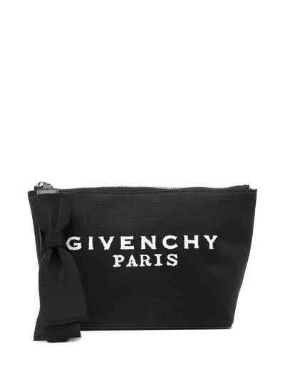 Givenchy Mini Satchel With Signature Detailing - 17 Cm X 20 Cm X 10 Cm In Black