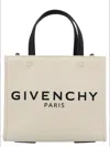 Givenchy Cabas G-tote Mini En Toile In 白色/黑色