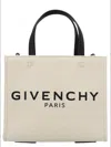 Givenchy Woman Ivory Canvas Mini G-tote Handbag In White