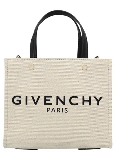 Givenchy 'mini Shopping' Handbag In White/black