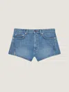 Givenchy Mini Shorts In Washed Denim