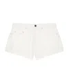 Givenchy Mini Shorts In White Denim In White