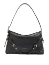 Givenchy Voyou Mini Shoulder Bag In Shiny Leather In Black