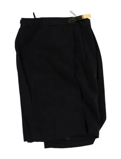 Pre-owned Givenchy Mini Skirt In Black/blue