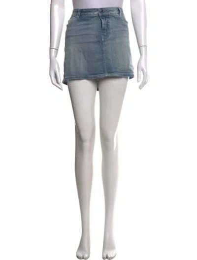 Pre-owned Givenchy Mini Skirt In Blue