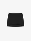 Givenchy Mini Skirt In Wool In Black