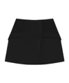 Givenchy Flap-pocket Mini Skirt In Blue