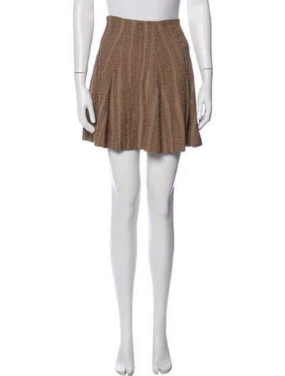 Pre-owned Givenchy Mini Skirt In Neutral