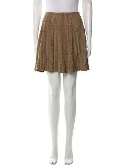 Pre-owned Givenchy Mini Skirt W/ Tags In Brown