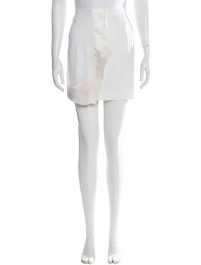 Pre-owned Givenchy Mini Skirt In White