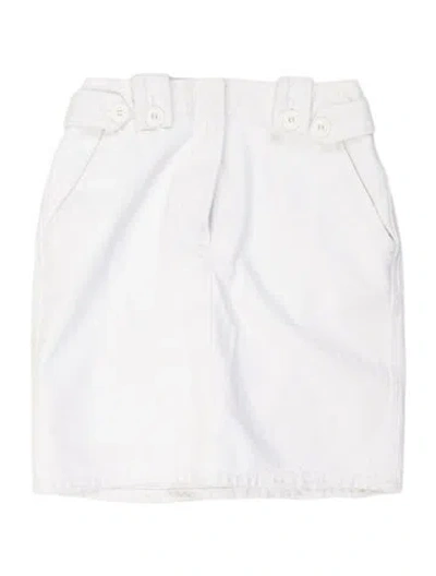 Pre-owned Givenchy Mini Skirt In White