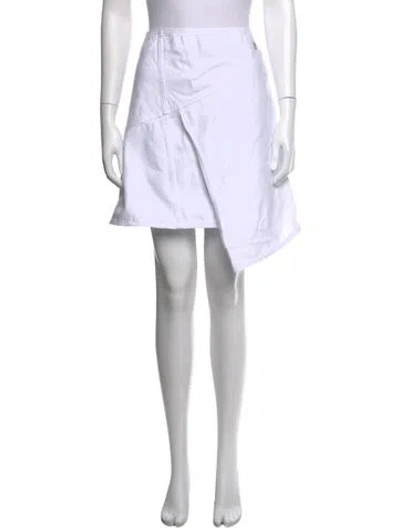 Pre-owned Givenchy Mini Skirt In White