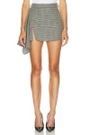 Givenchy Mini Slashed Skirt In Gray