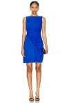Givenchy Mini Strapless Draped Dress In Iris Purple