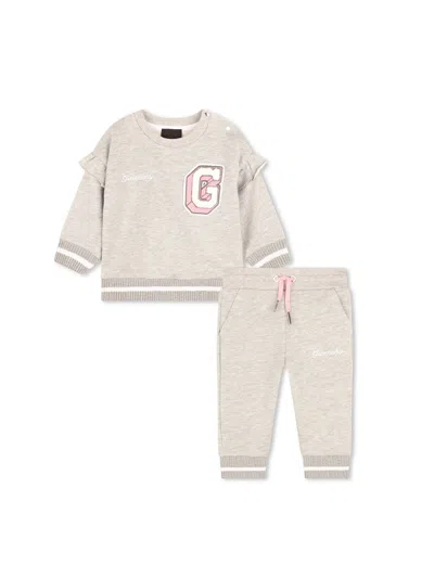 Givenchy Mini Stylish Jogging Outfit For Girls In Neutral