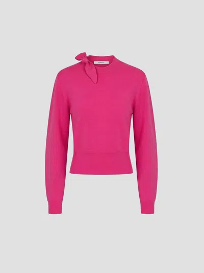 Givenchy Mini Sweater With Trendy Knit Blend In Fuchsia