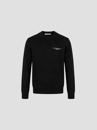 Givenchy Mini Sweatshirt With Unique Texture In Black