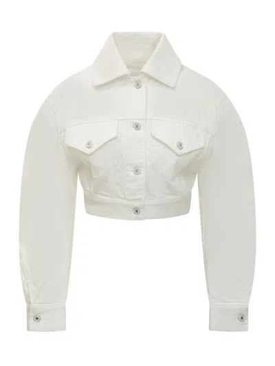 Givenchy Mini Tailored Jacket With Button Details In White