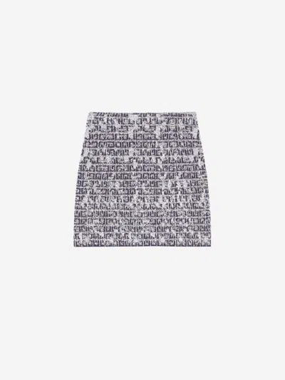 Givenchy Mini Tweed Skirt In Black