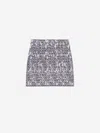 Givenchy Skirt In 4g Tweed With 4g Liquid Detail In Black