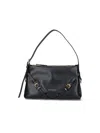 Givenchy Mini Voyou Leather Shoulder Handbag 29.5cm In Black
