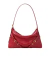 Givenchy Mini Voyou Bag In Shiny Leather In Red