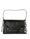 Givenchy Mini Voyou Buckle-strap Leather Shoulder Bag In Black