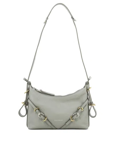 Givenchy "mini Voyou" Crossbody Bag In Grey