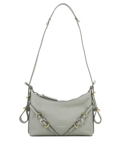 Givenchy Gray Mini Crossbody Handbag For Women With Adjustable Strap And Signature  Details