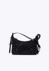 Givenchy Mini Voyou Crystal-embellished Shoulder Bag In Black
