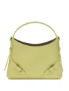 Givenchy Mini Voyou Embossed-logo Tote Bag In Yellow