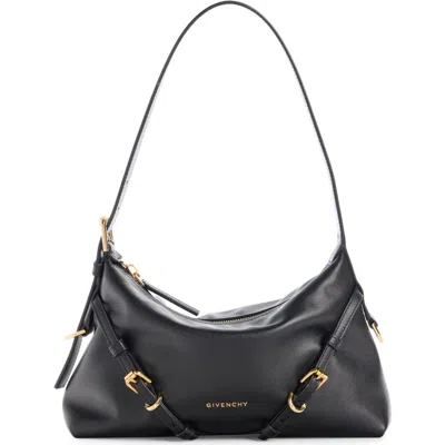 Givenchy Mini Voyou Leather Shoulder Bag In Black