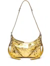 Givenchy Mini Voyou Leather Shoulder Bag In Gold