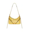 Givenchy Mini Voyou Leather Shoulder Bag In Yellow