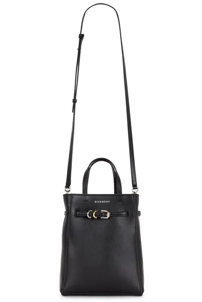 Givenchy Mini Voyou North South Tote Bag In Black