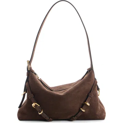 Givenchy Black Calf Leather Bos Taurus Shoulder Bag In Brown