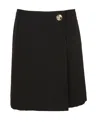 Givenchy Mini Wrap Skirt In Black