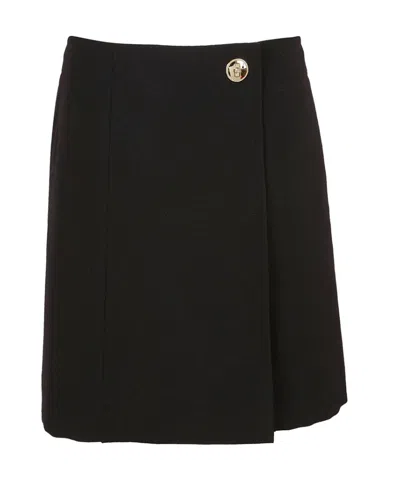 Givenchy Mini Wrap Skirt In Black