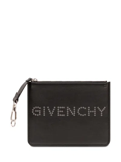 Givenchy Mini Zip Pouch Handbag In Black