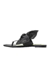 Givenchy Square-toe Flat Sandals In Black