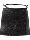 Givenchy Stylish Denim Mini Skirt For Women In Black
