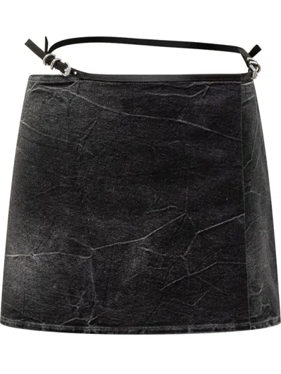 GIVENCHY GIVENCHY MINISKIRT IN JEANS